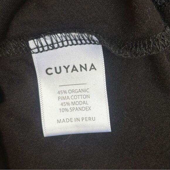 Cuyana Black Asymmetrical Overlay Dress Size X-Small - Picture 8 of 10